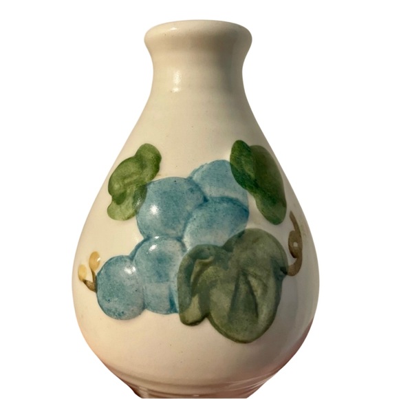 VTG METLOX POPPYTRAIL SCULPTURED GRAPE BLUE SALT And PEPPER SHAKER No Stoppers - Picture 2 of 7